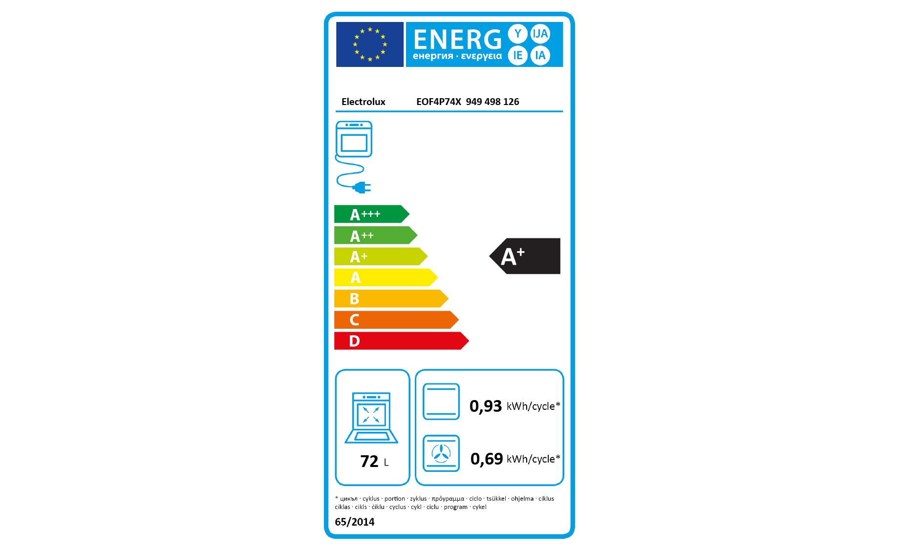 Electrolux Eof P X Ugradbena Pe Nica Emmezeta Webshop