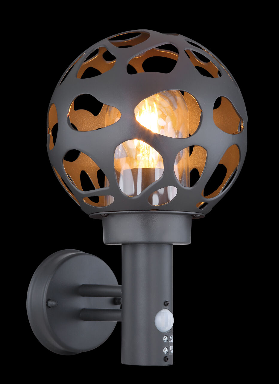 Vanjska zidna svjetiljka sa detektorom pokreta Hilario LED