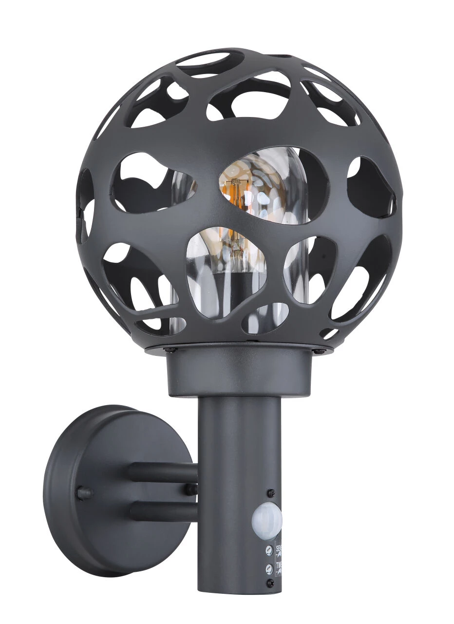 Vanjska zidna svetiljka sa detektorom pokreta Hilario LED