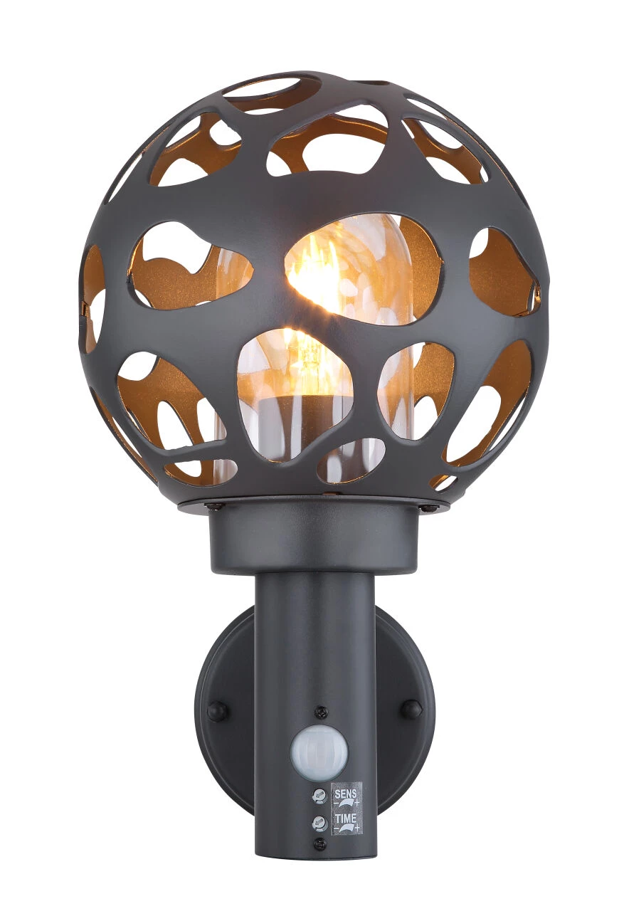 Vanjska zidna svetiljka sa detektorom pokreta Hilario LED