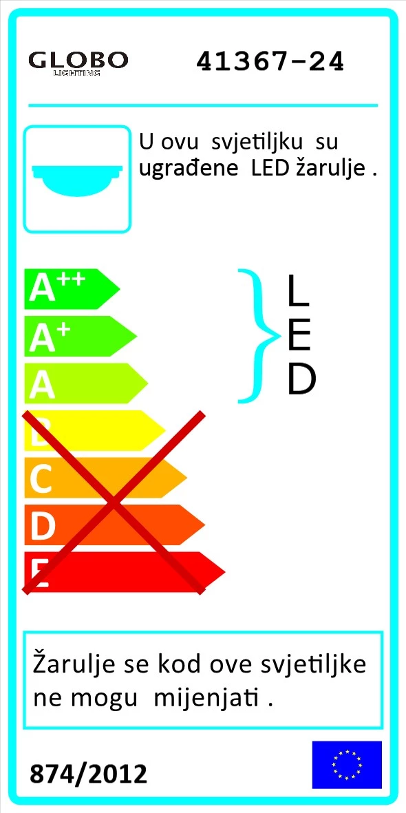 Plafonjera Sully LED 24W bela