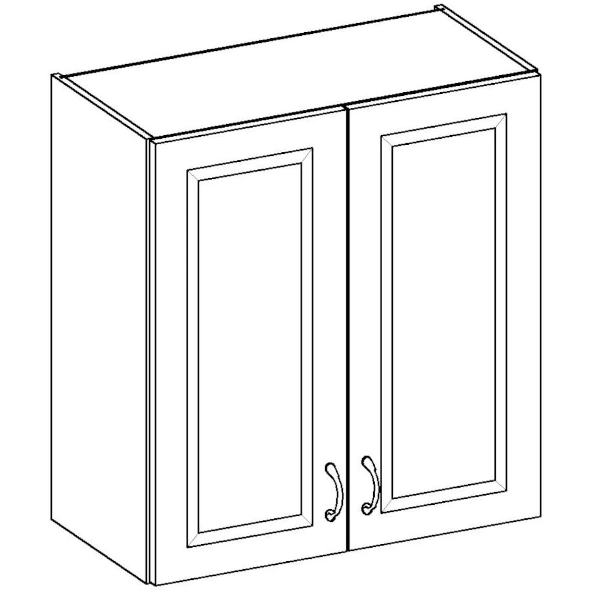 Stilo 80g-90 2f viseći el.2vrata 80x29x90 hrast artisan/beli