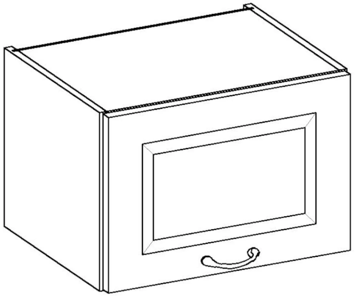 Stilo 50gu-36 1f viseći el.1podizna vrata 50x29x36 hrast artisan/beli