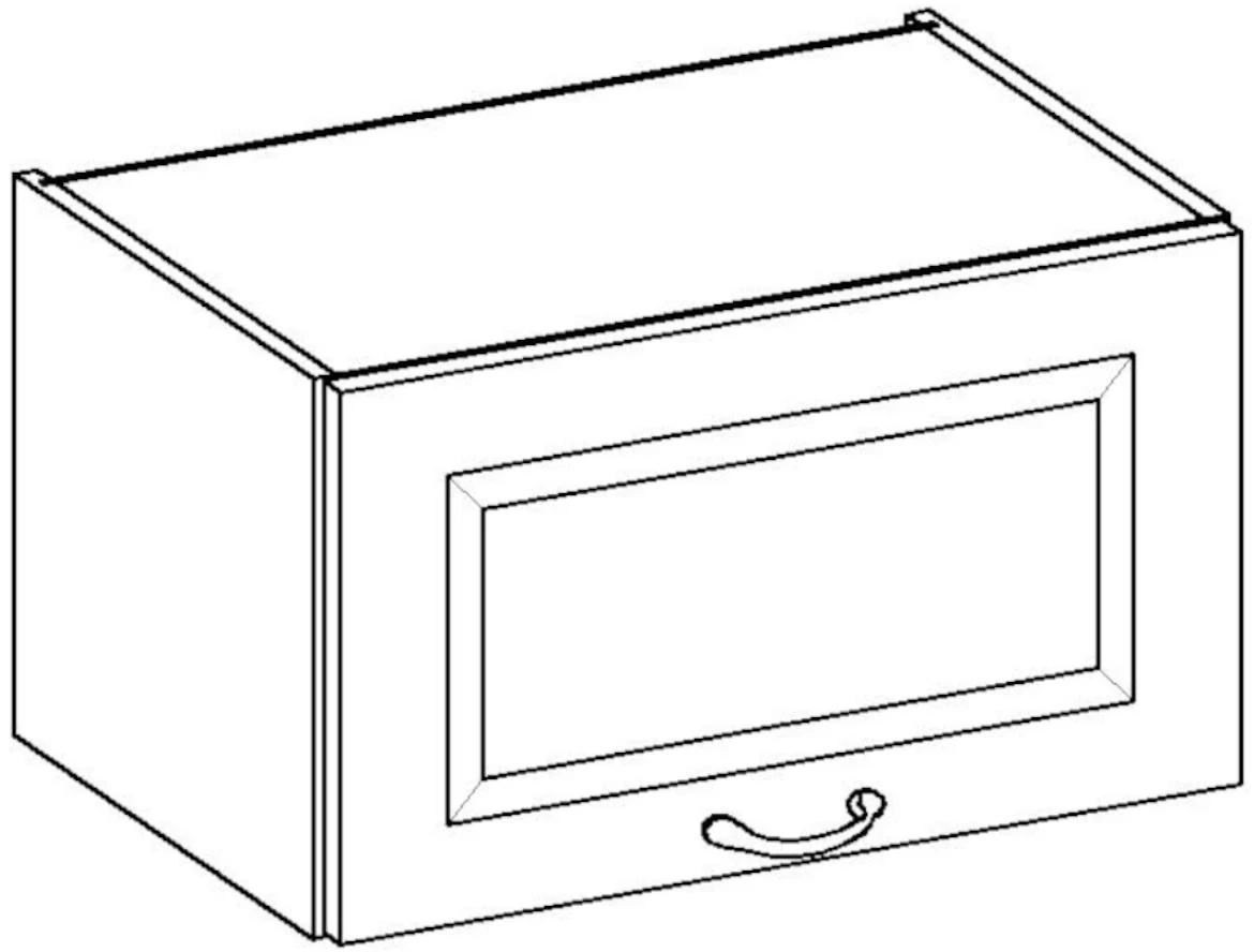 Stilo 60gu-36 1f viseći el.1podizna vrata 60x29x36 hrast artisan/beli