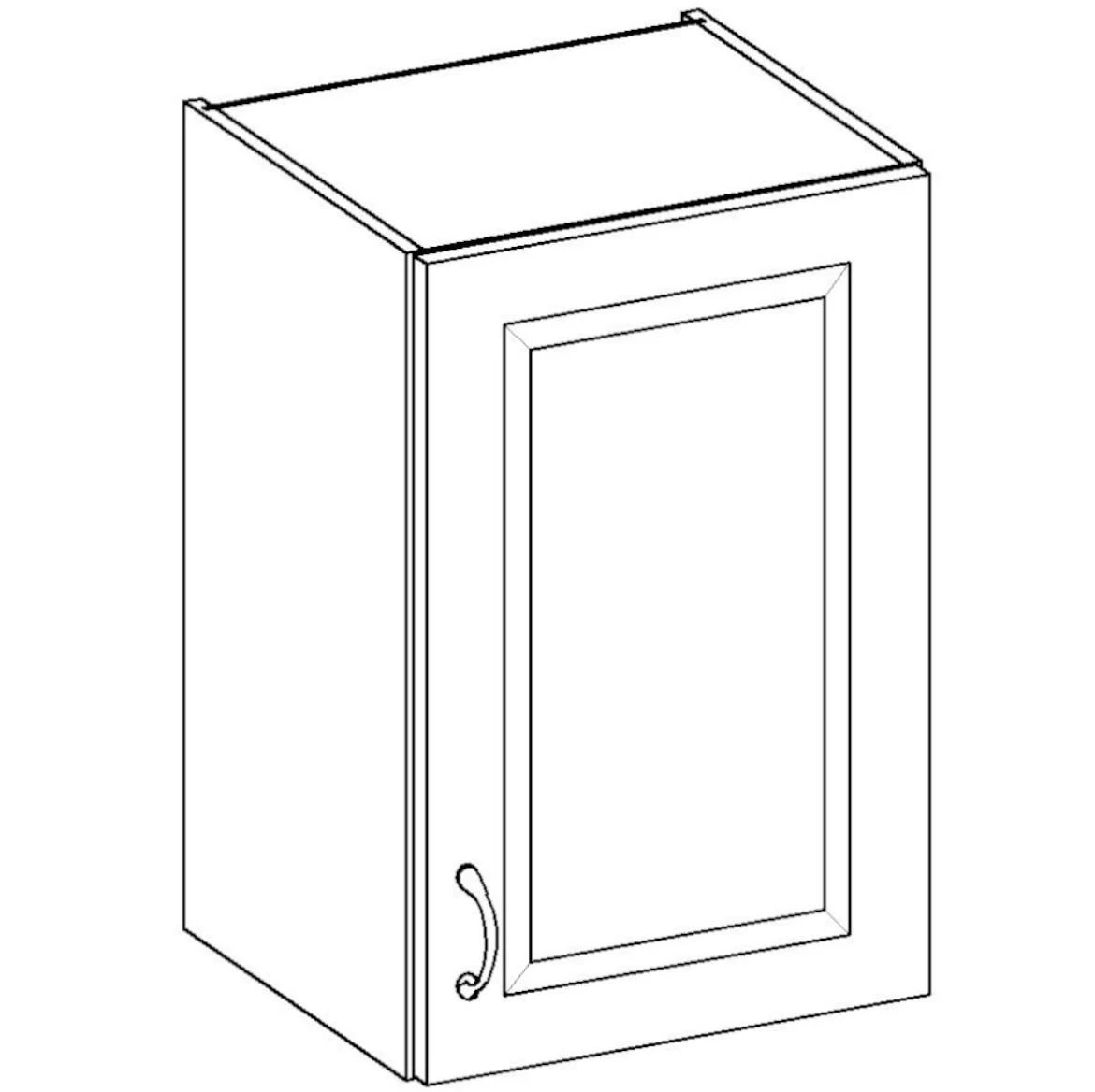 Stilo 45g-72 1f viseći el.1vrata 45x29x72 hrast artisan/beli