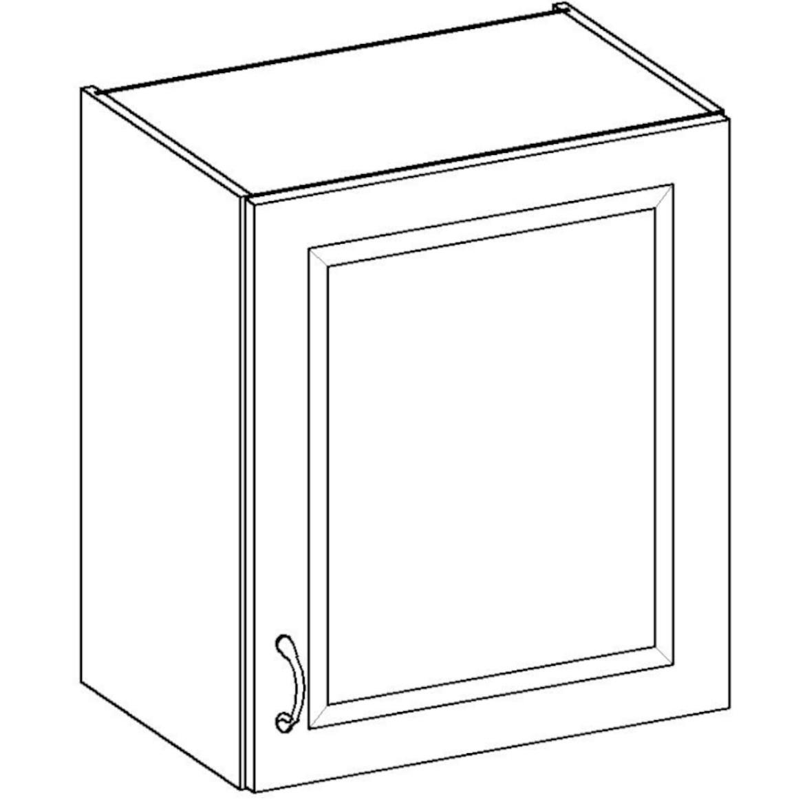 Stilo 60g-72 1f viseći el.1vrata 60x29x72 hrast artisan/beli