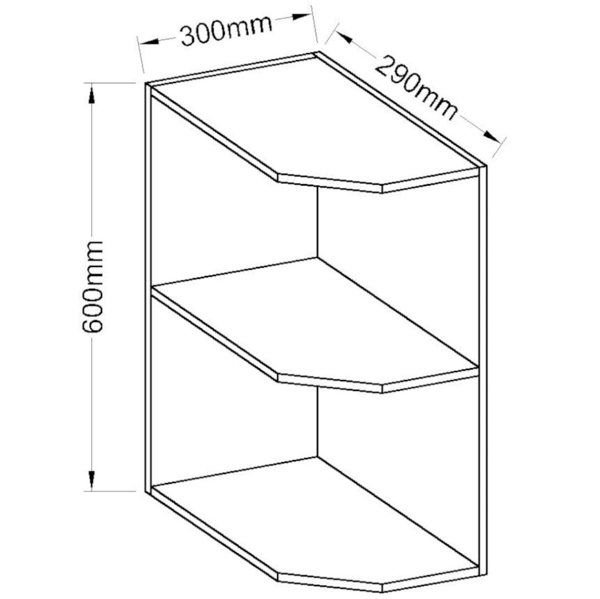 Kuhinjski element SONIA siva sjaj 30G ZAK-60