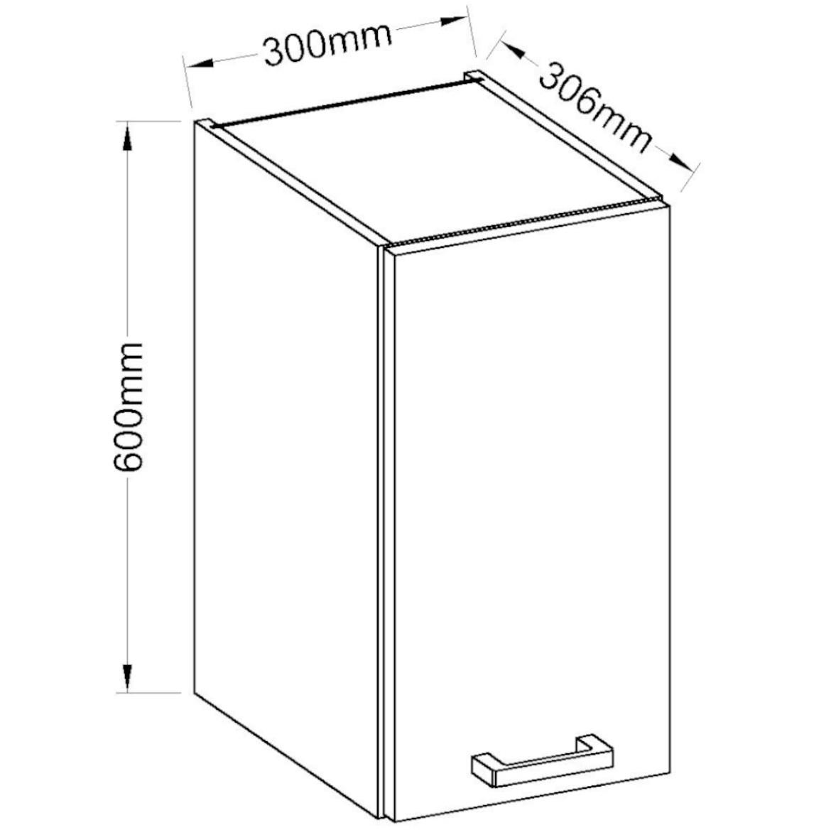 SONIA kuhinjski element siva sjaj 30G-60 F