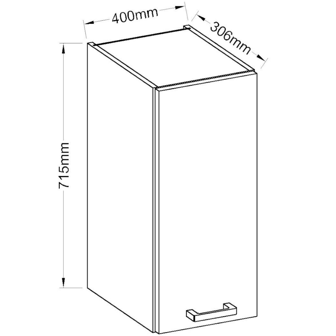 Kuhinjski element Wiktoria Chamonix / Legno 30G-72 1F