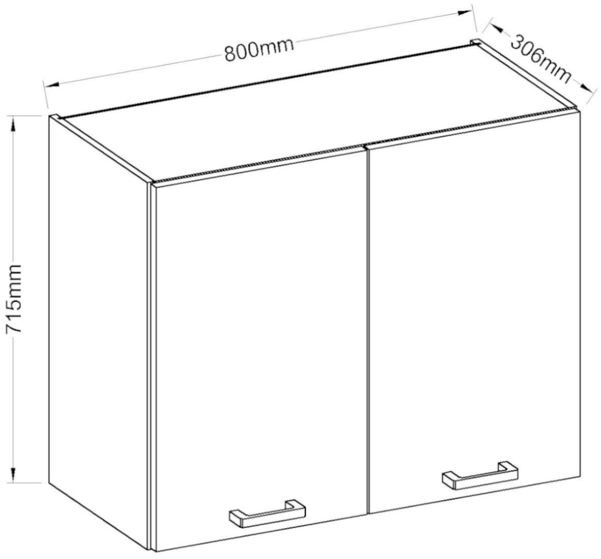 Kuhinjski element Eko bela 0G-72
