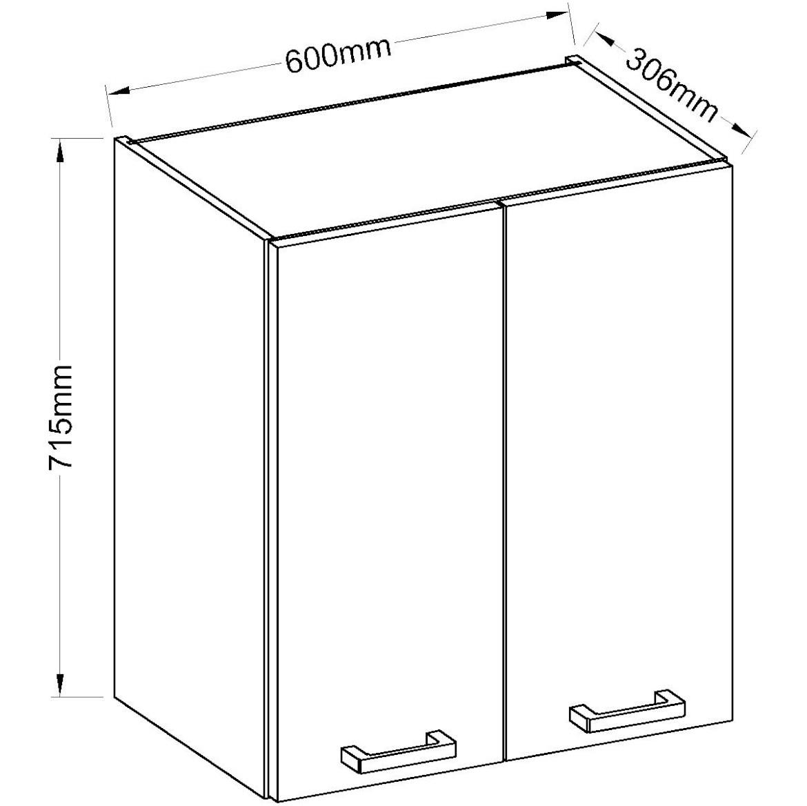 Kuhinjski element Eco White 60G-72