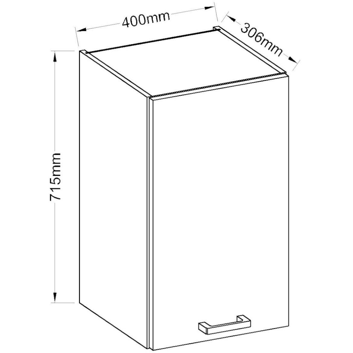 Kuhinjski element Eco White 40G-72 1F