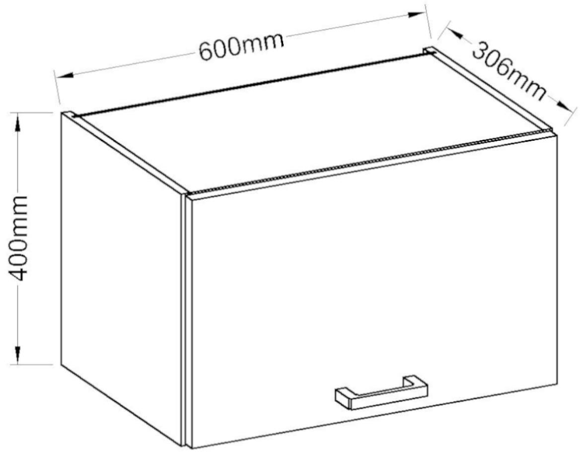 Kuhinjski element Eco White 60OK-40