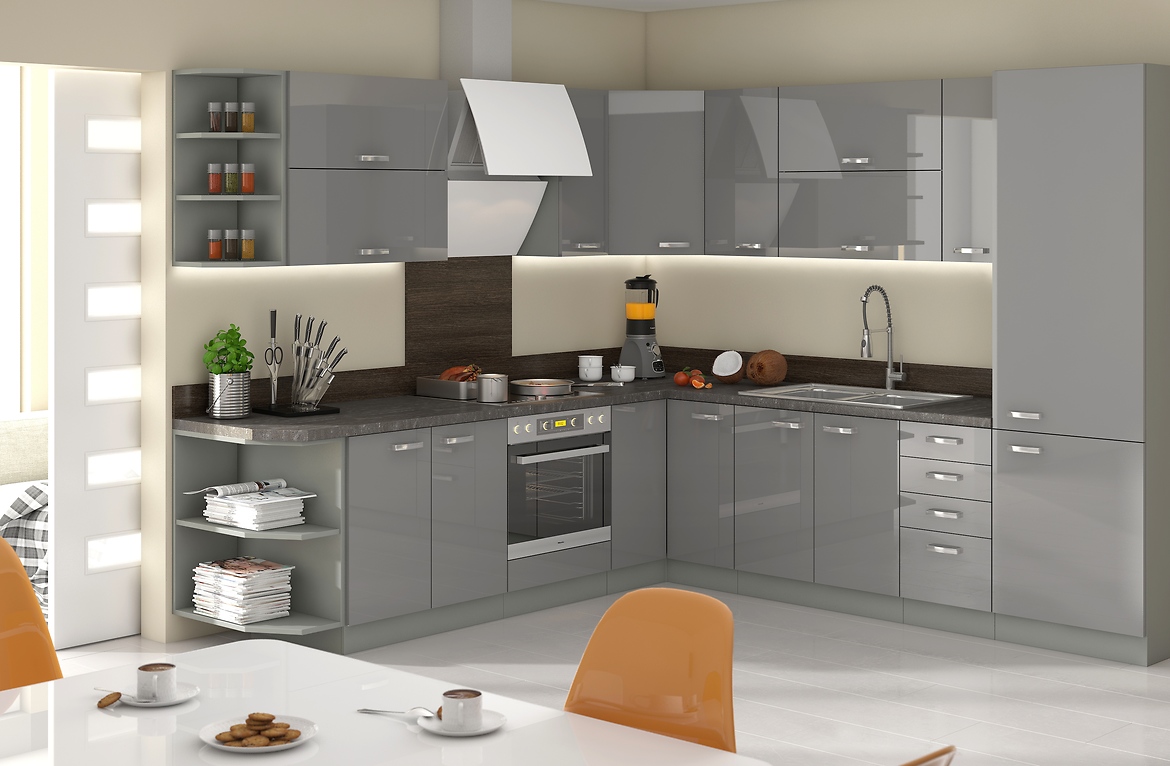 Kuhinjski element Grey 40d 4s bb