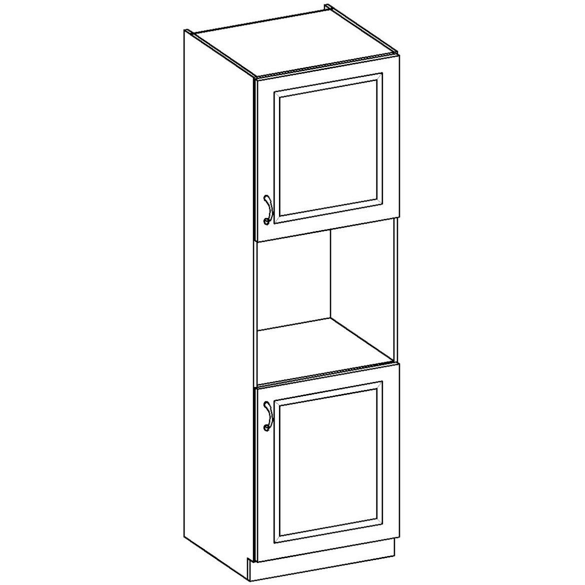 Stilo 60dp-210 2f ormar za rernu 2vrata 60x57x210 hrast artisan/beli