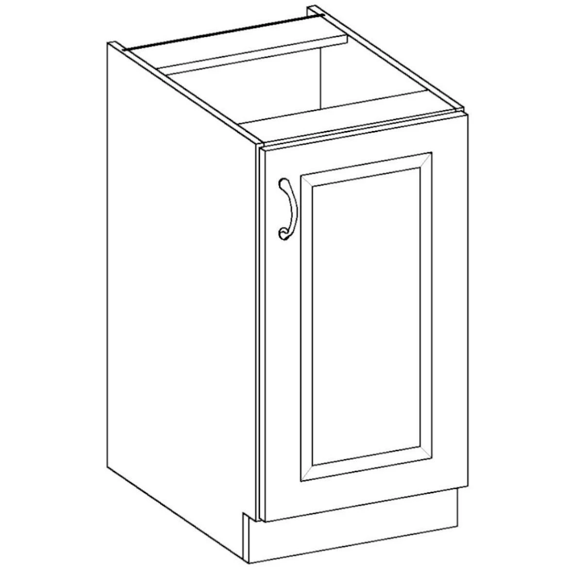 Stilo 40d 1f bb baza 1vrata 40x52x82 hrast artisan/bela