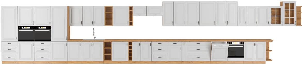 Stilo 570x446 vrata za sudomašinu 57x44,6 hrast artisan/bela