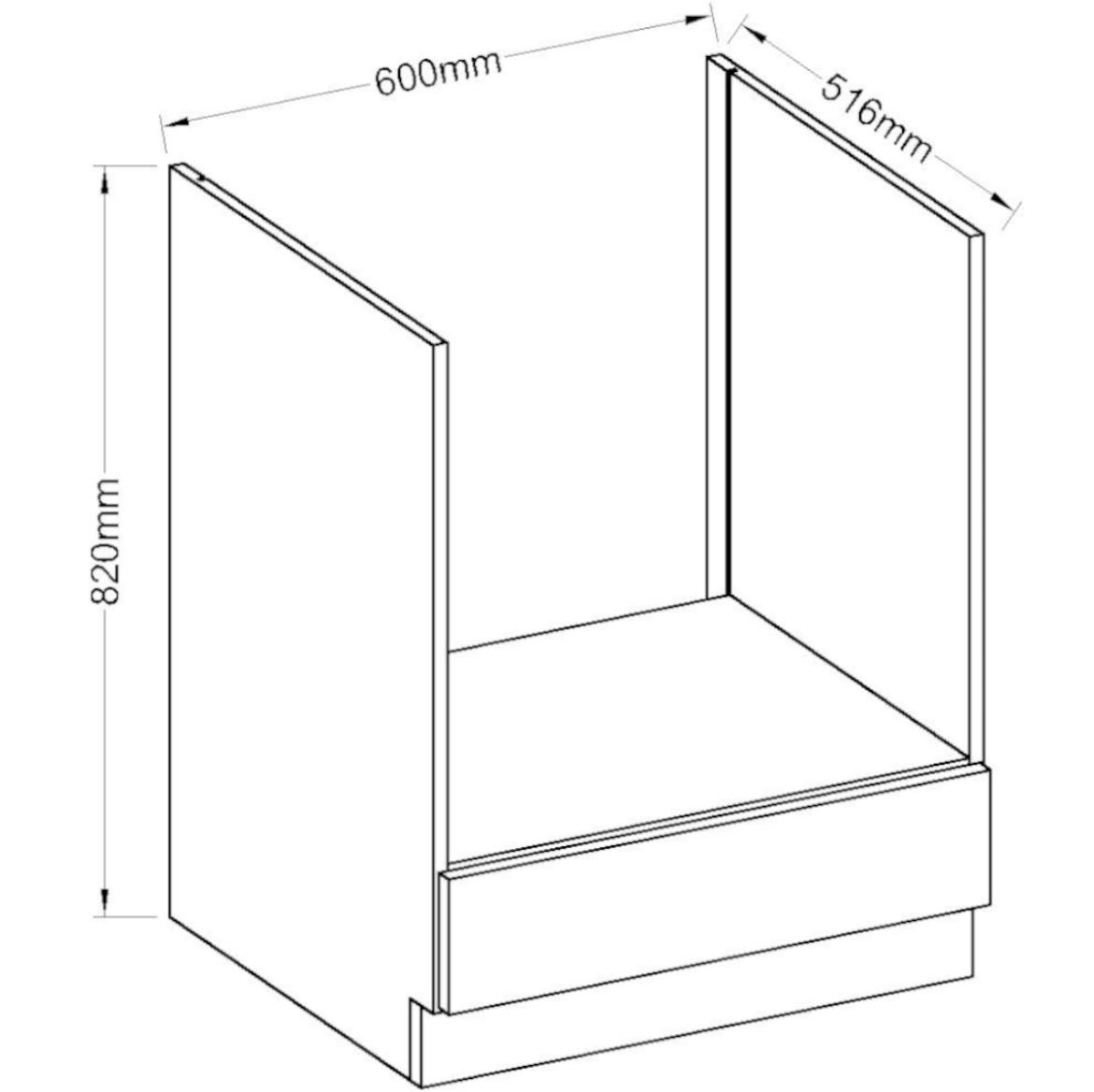 Kuhinjski element Wiktoria Chamonix / Legno 60DG BB
