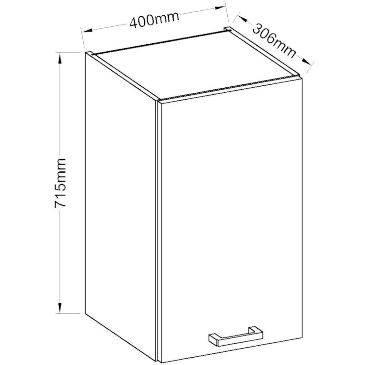 Kuhinjski element Wiktoria Chamonix / Legno 40G-72