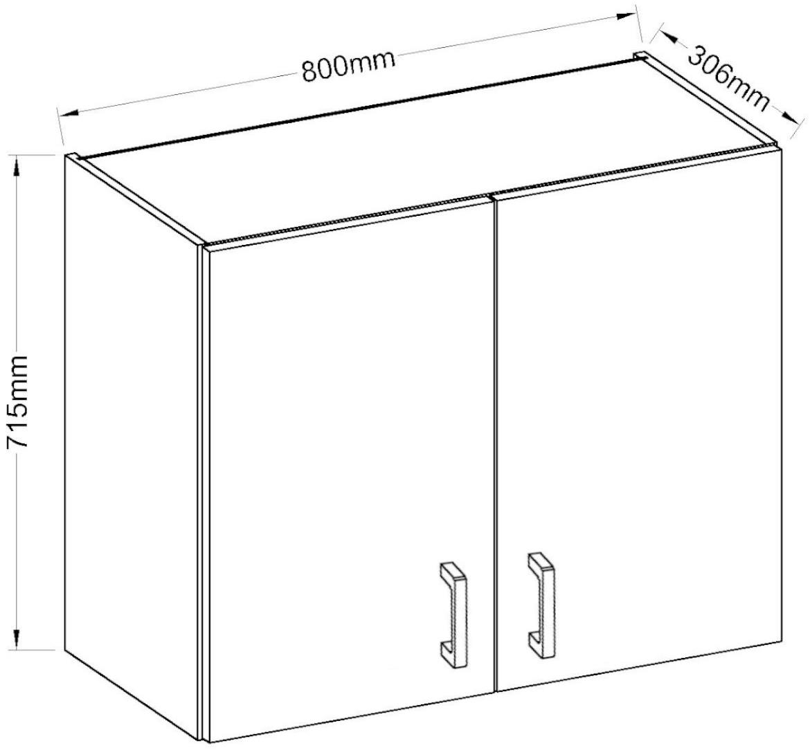 Kuhinjski element Sara sonoma 80G-72