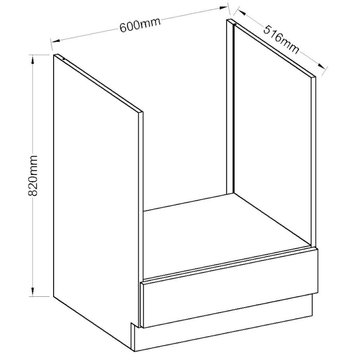 Kuhinjski element Siva 60DG BB