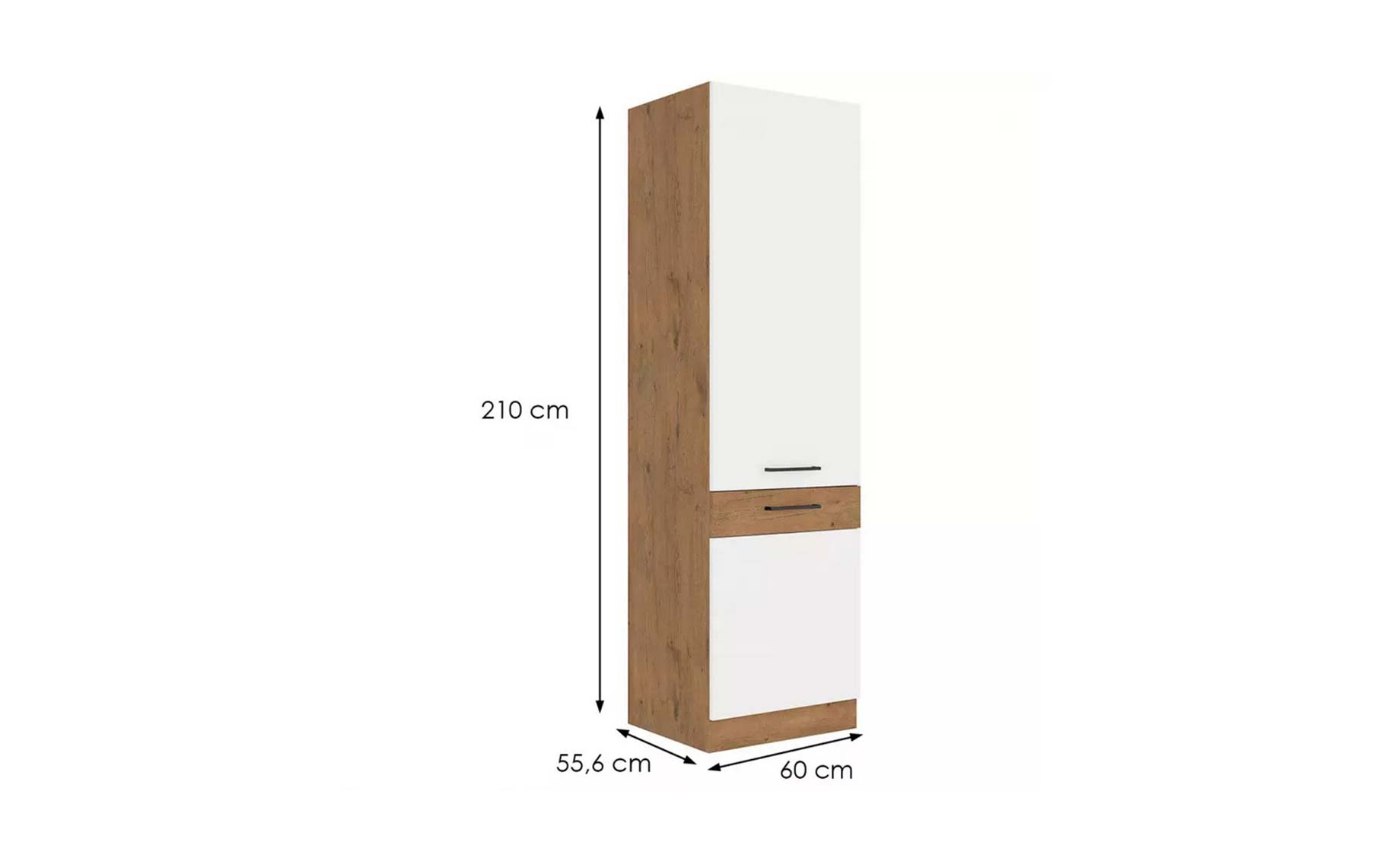 Vigo HG 60lo-210 2f ormar 2vr.60x55x210 bela visoki sjaj