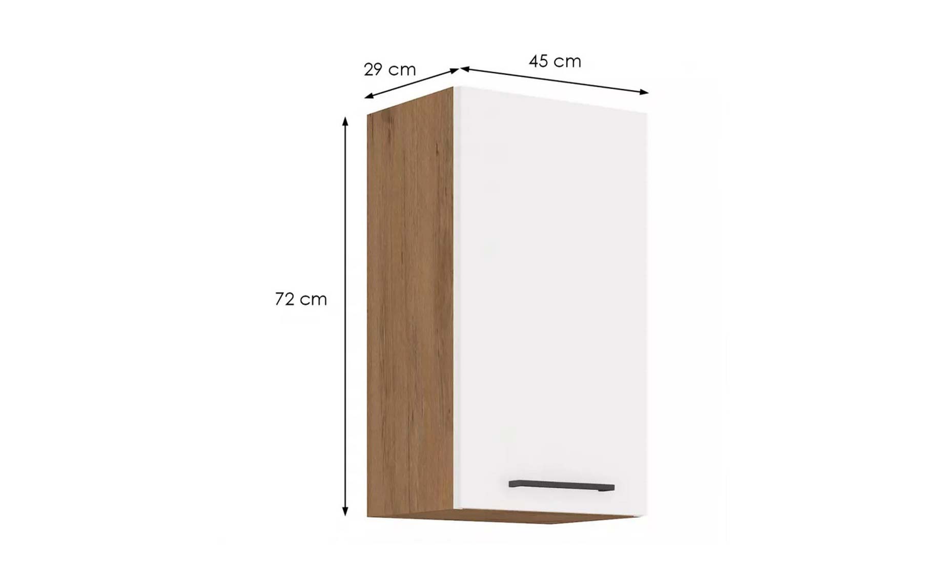 Vigo HG 45g-72 1f viseći el.1vrata 45x29x72 bela visoki sjaj