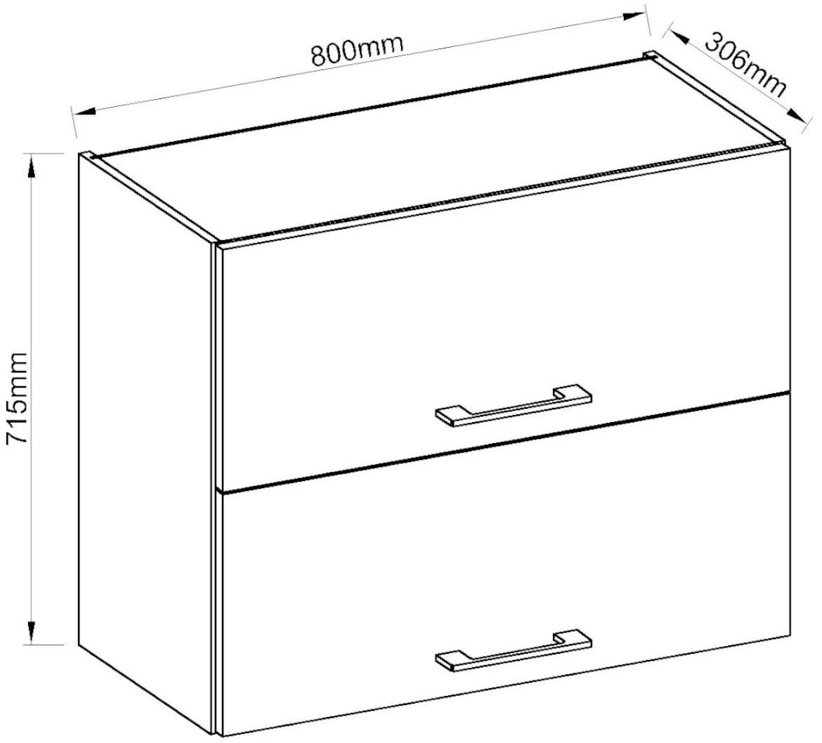 Vigo 80gu-72 2f viseći el.2podizna vrata 80x29x72 grafit