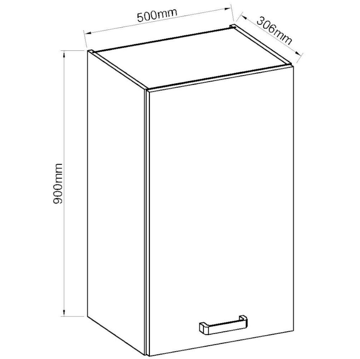 Kuhinjski element ARTISAN bež sjaj 50G-90 1F