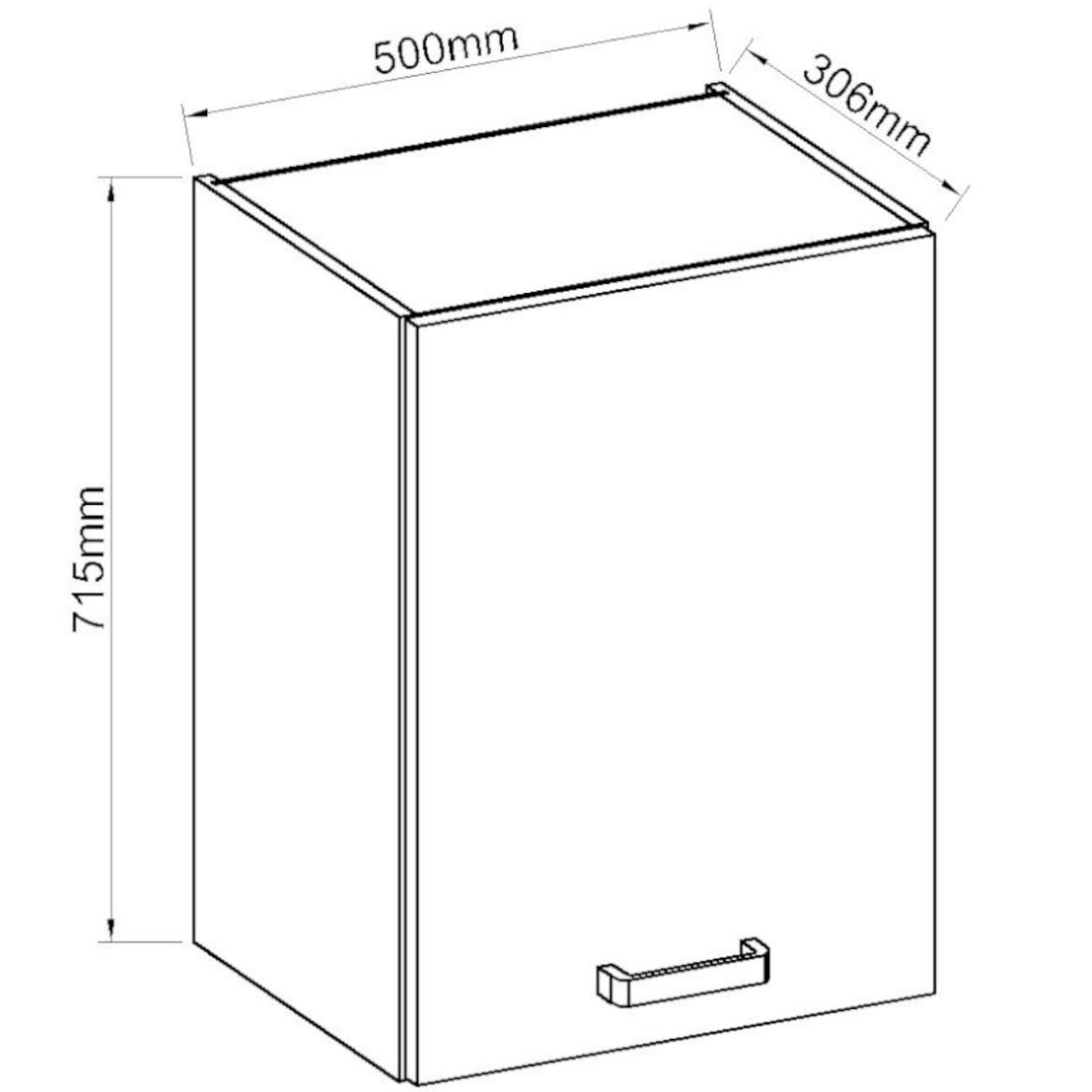 Kuhinjski element ARTISAN bež sjaj 50G-72 1F