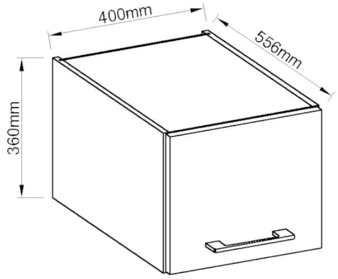 Vigo 40nagu-36 1f el.1vrata 40x55x36 grafit
