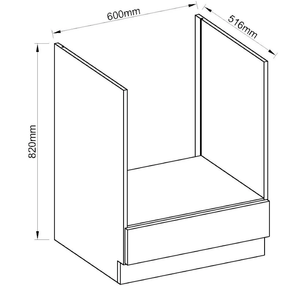 Vigo 60d gaz bb baza za rernu 60x55x82 grafit