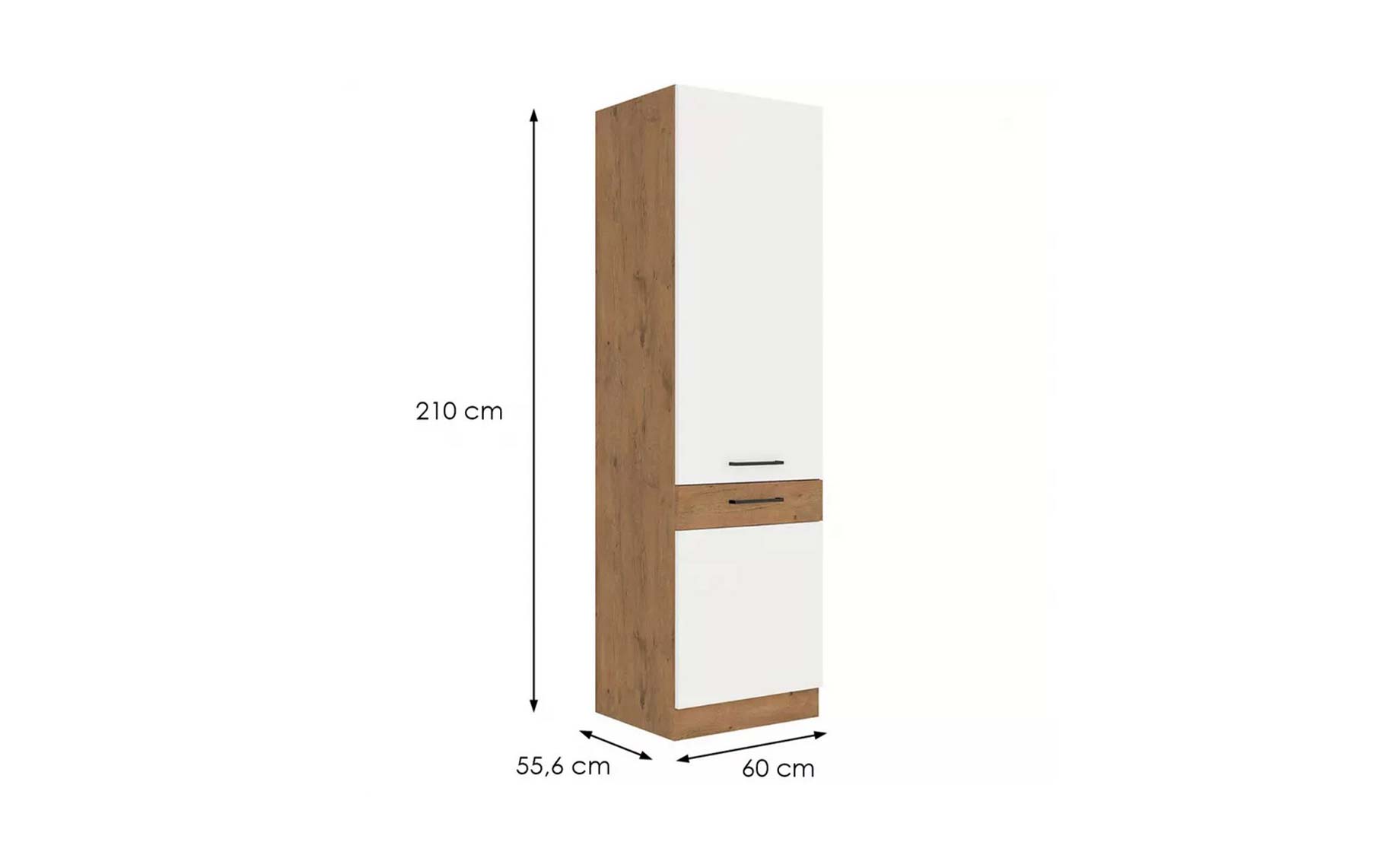 Vigo HG 60dk-210 2f ormar 2vrata 60x55x210 bela visoki sjaj
