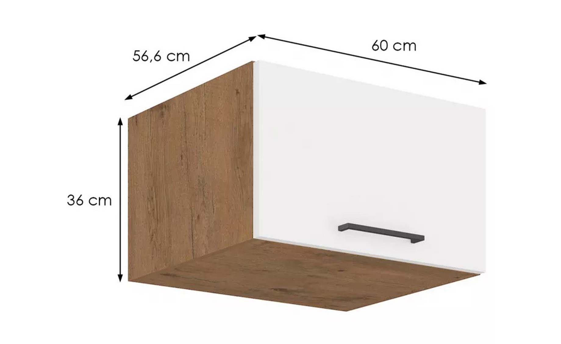 Vigo HG 60nagu-36 1f element 1vrata 60x55x36 bela visoki sjaj