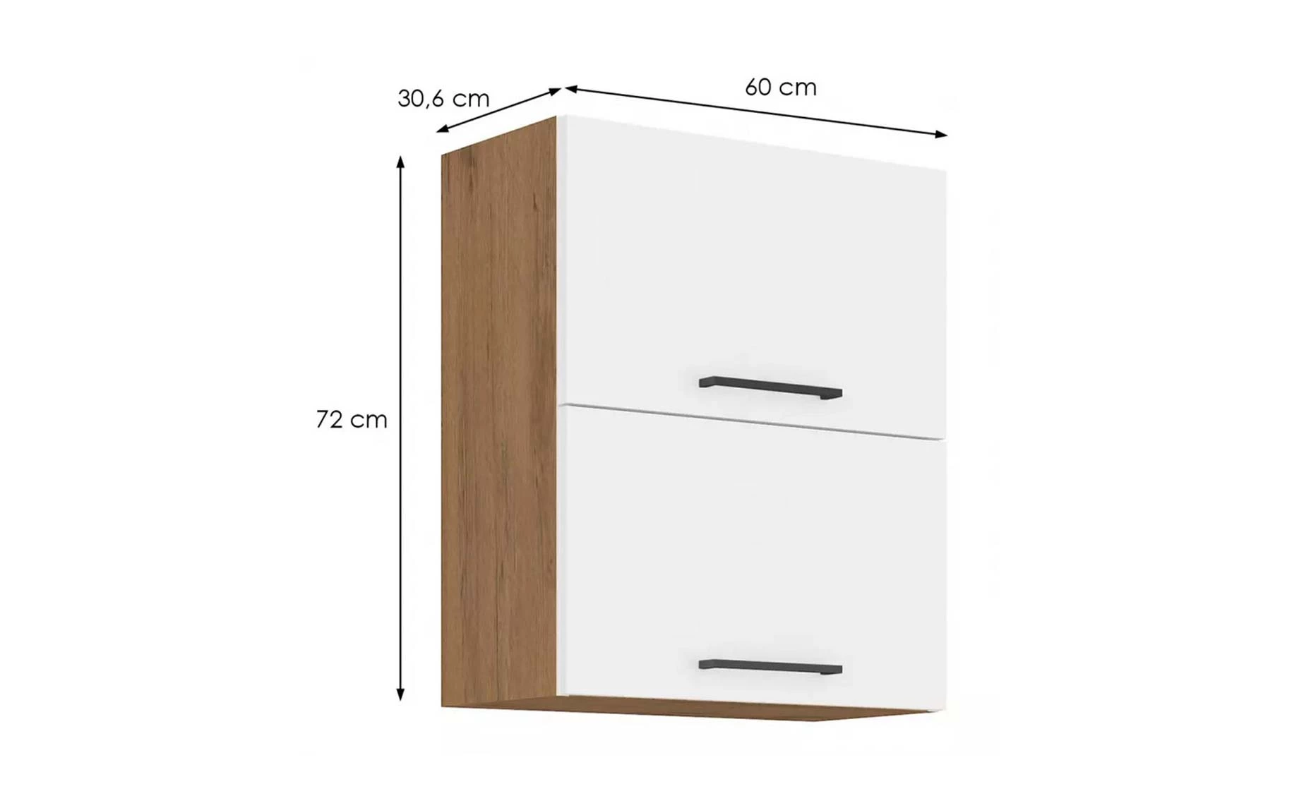 Vigo HG 60gu-72 2f viseći el.2podizna vrata 60x29x72 bela visoki sjaj