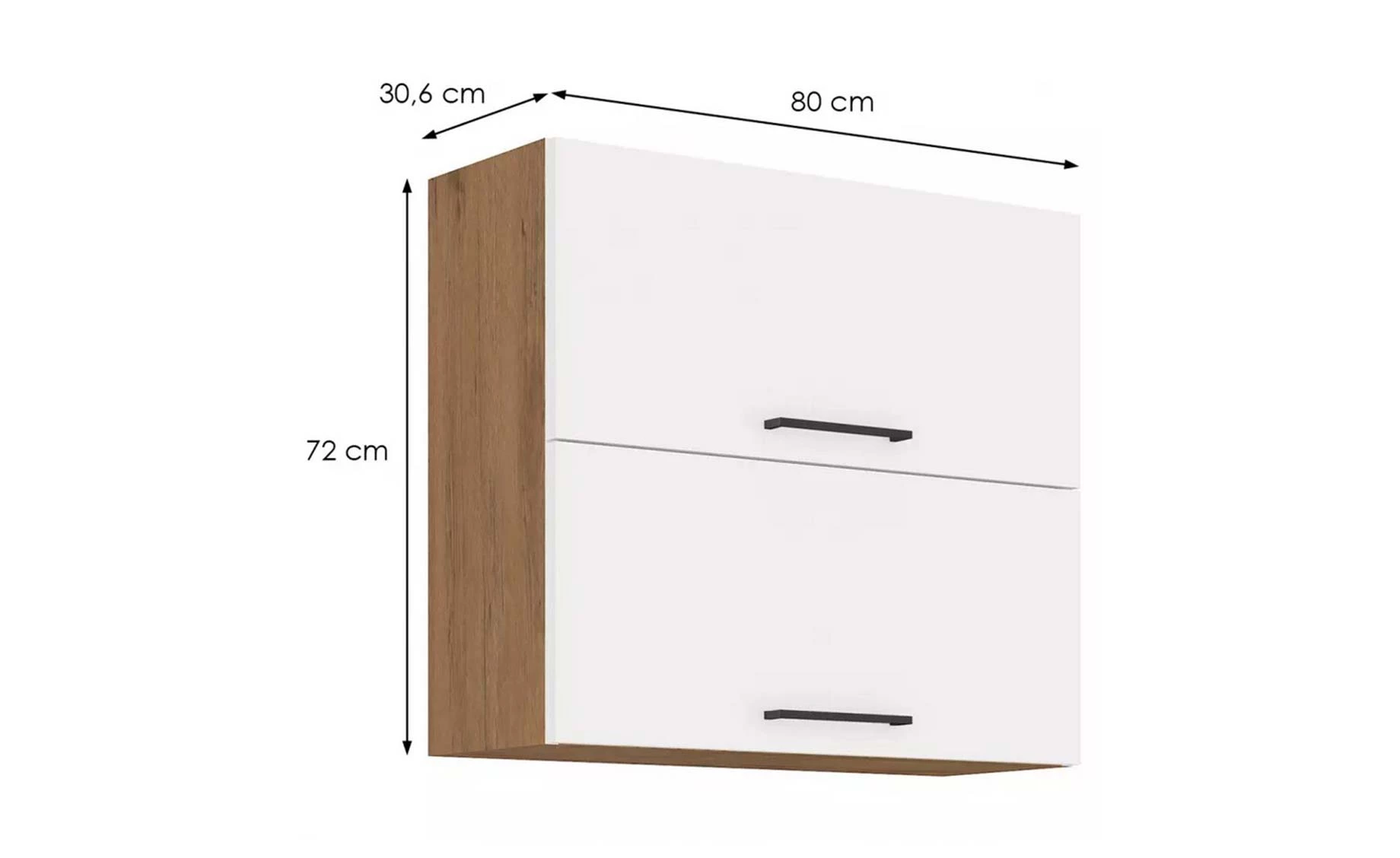 Vigo HG 80gu-72 2f viseći el.2podizna vrata 80x29x72 bela visoki sjaj