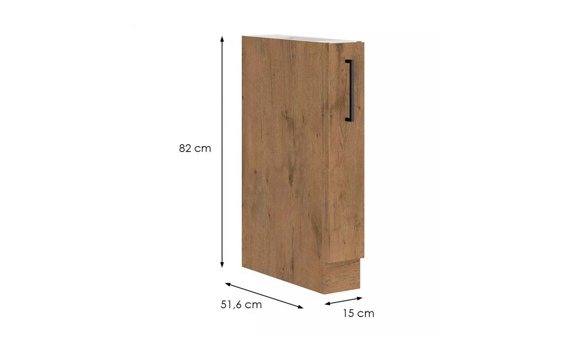 Vigo 15d cargo bb baza 1izvlačna korpa 15x55x82 hrast lancelot