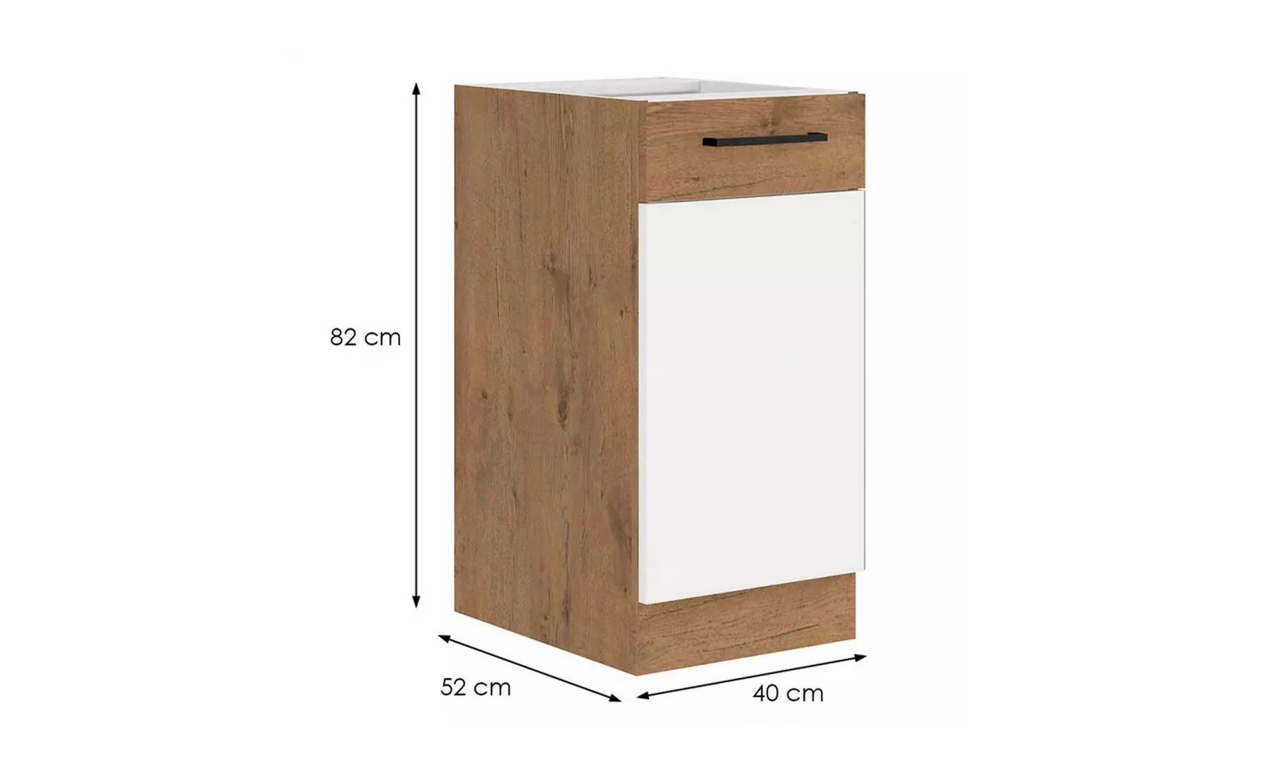 Vigo HG 40d 1f bb baza 1vrata 40x55x82 bela visoki sjaj