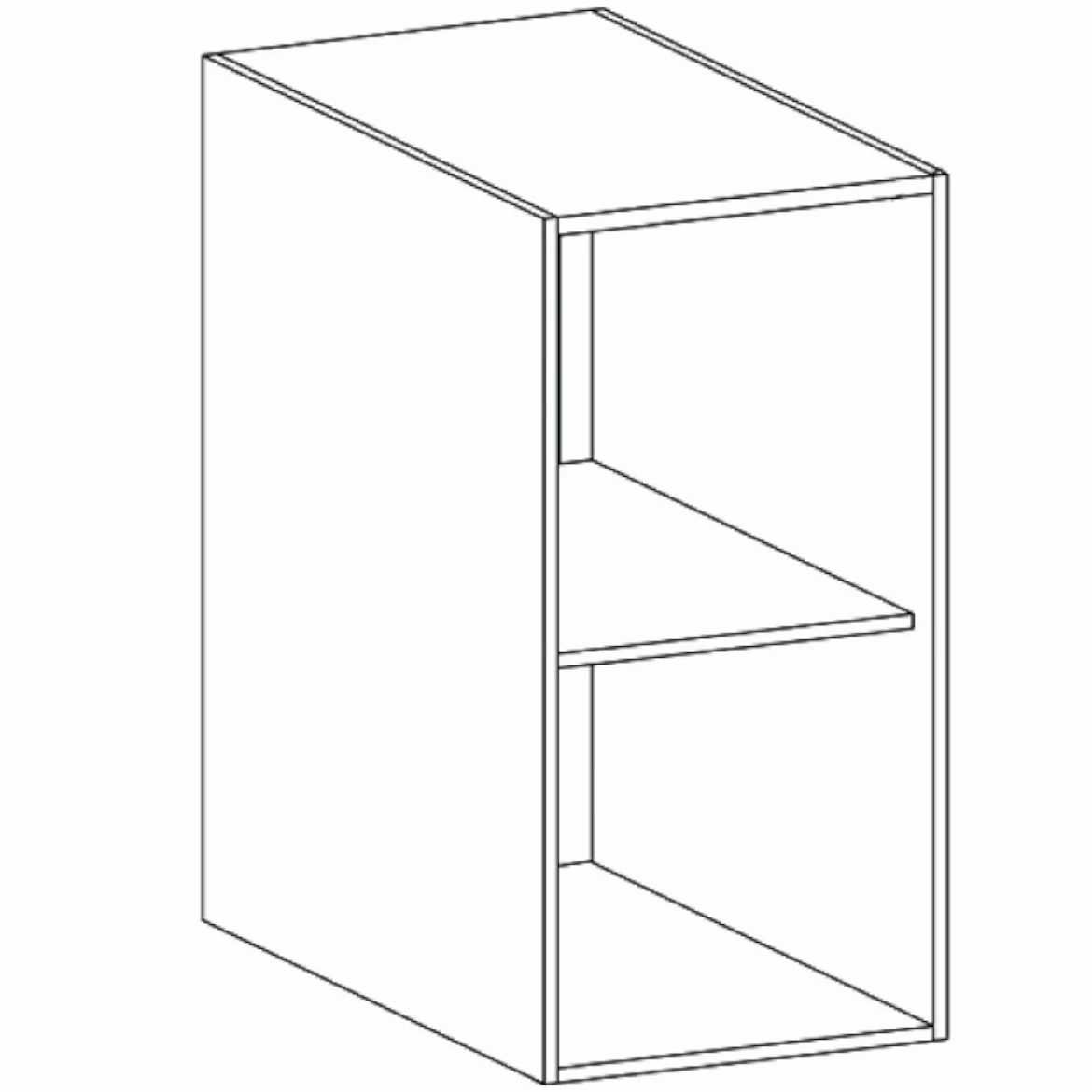 Linea G30S kuhinjski ormaric 1 vrata 30x29,8x72 cm siva/bela