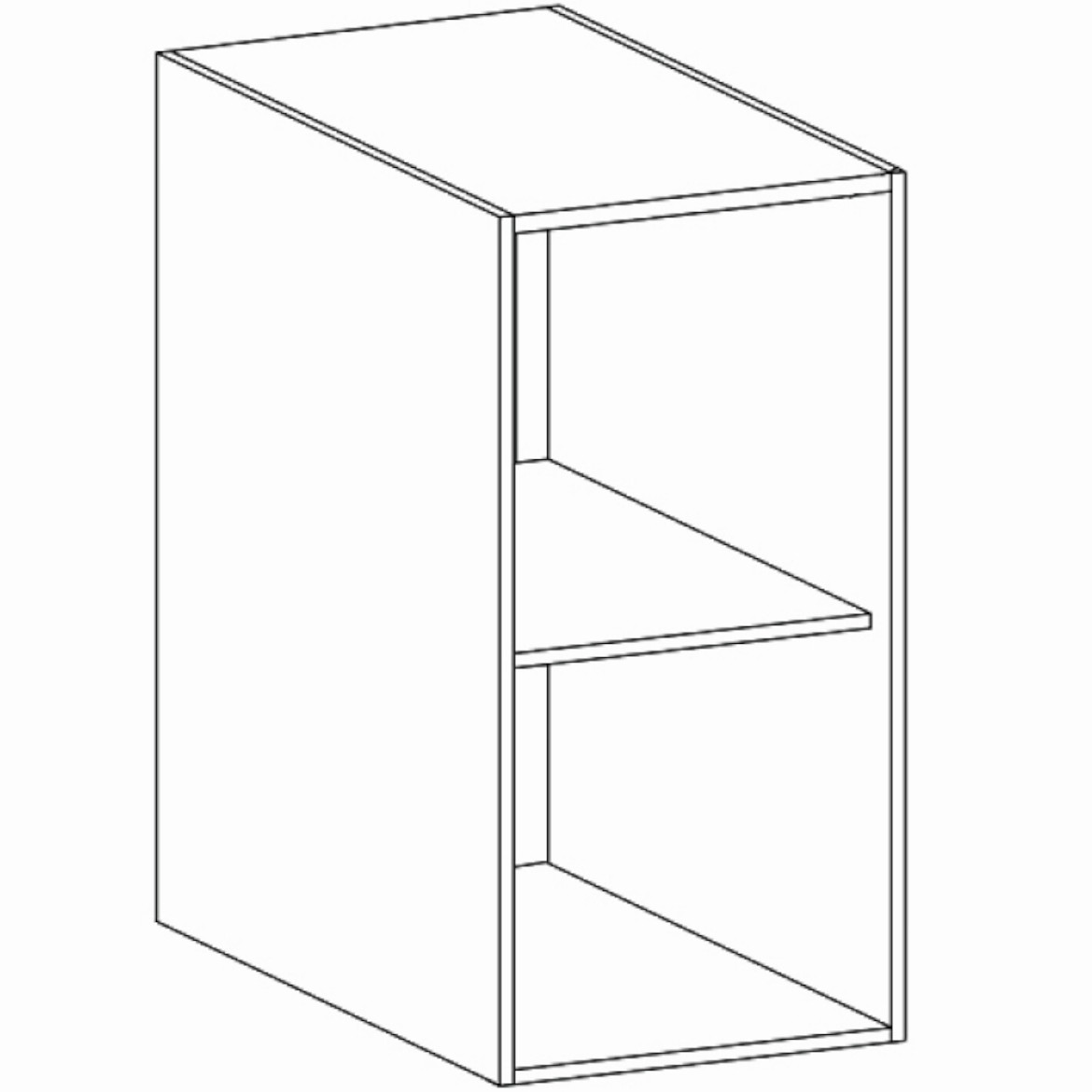 Linea G40S kuhinjski element 1 vrata 40x29,8x72 cm sivo/bela