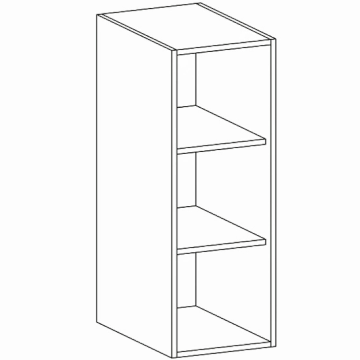 Provansa W40S kuhinjski element/staklo 1 vrata 40x32x126,2 cm bijela