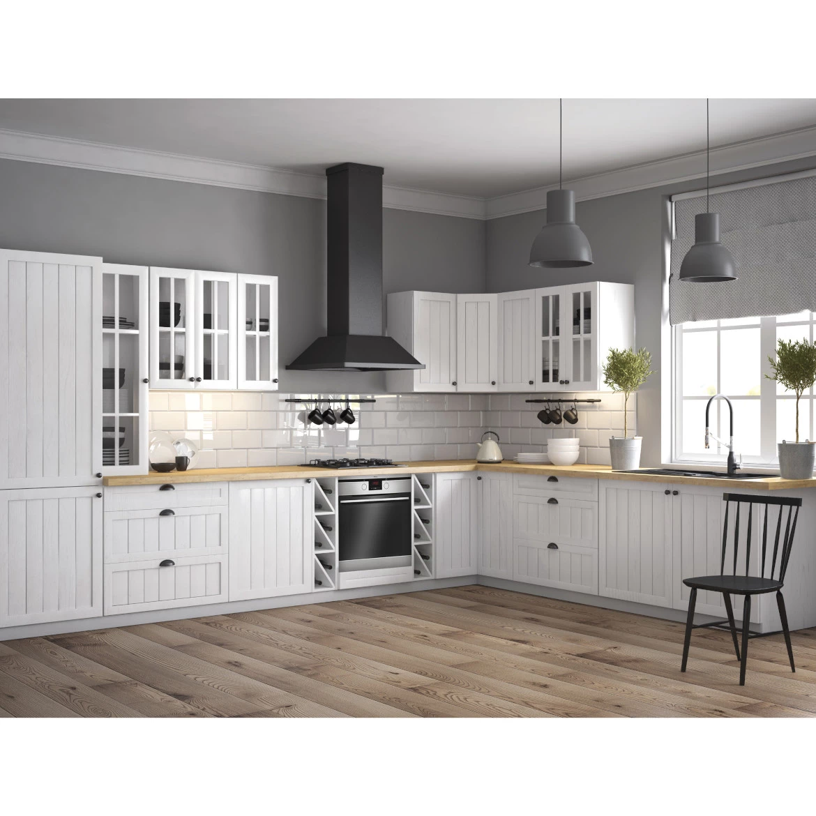 Provansa D40S1 kuhinjski element 1 ladica + 1 vrata 47x40x82 cm bijela