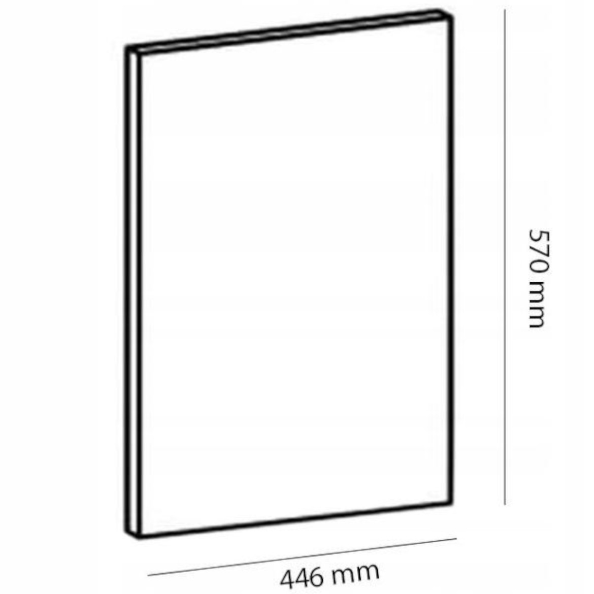 Gardena S45FZN prednja vrata 44,6x1,6x57 cm  siva/bela