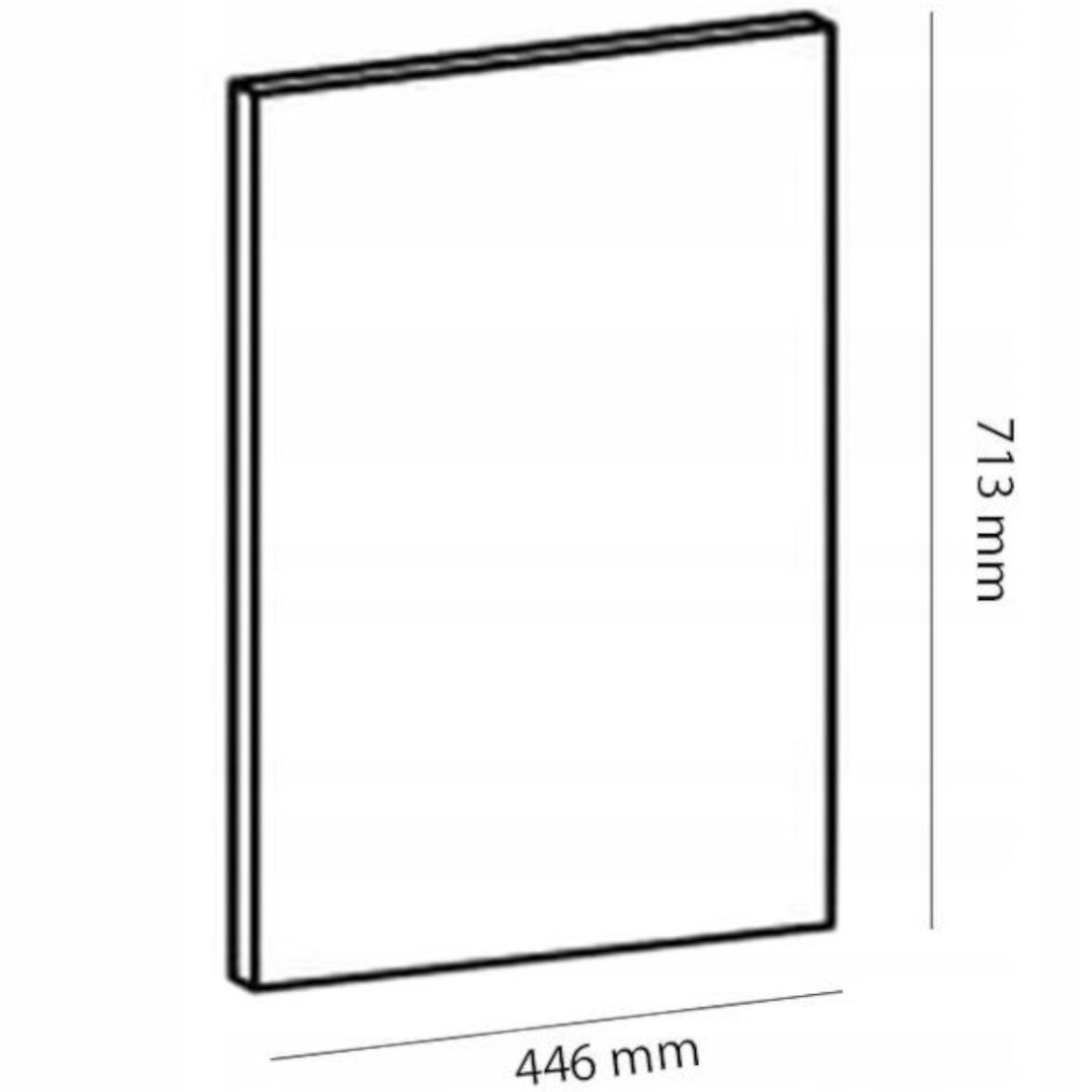 Gardena D45FZW prednja vrata 44,6x1,6x71,3 cm siva/bela