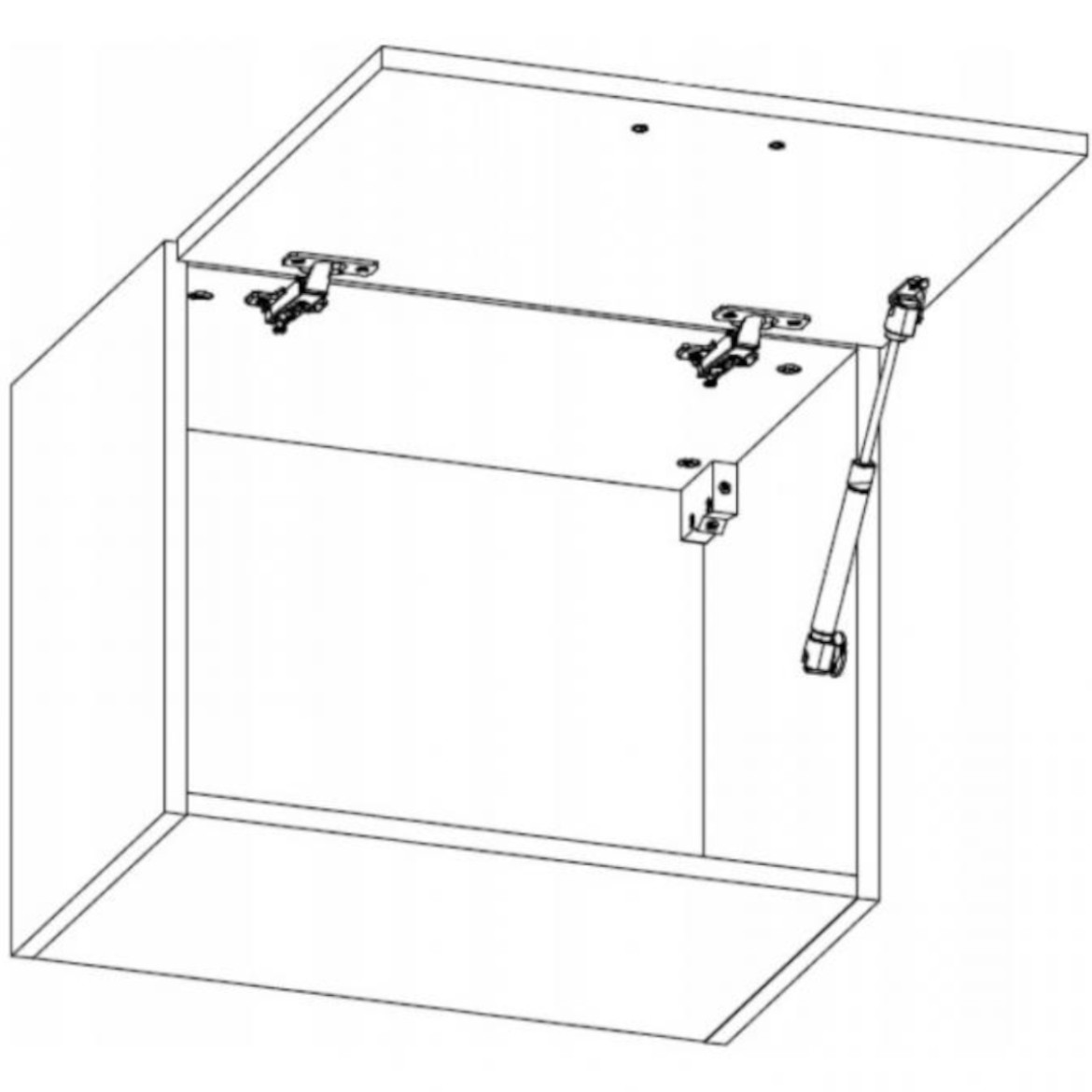 Gardena G50Kkuhinjski element 1 vrata 50x29,8x40 cm siva/bela