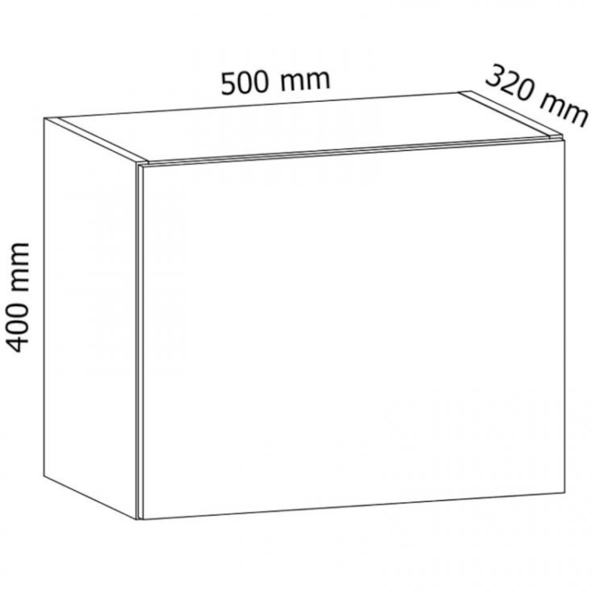 Gardena G50Kkuhinjski element 1 vrata 50x29,8x40 cm siva/bela