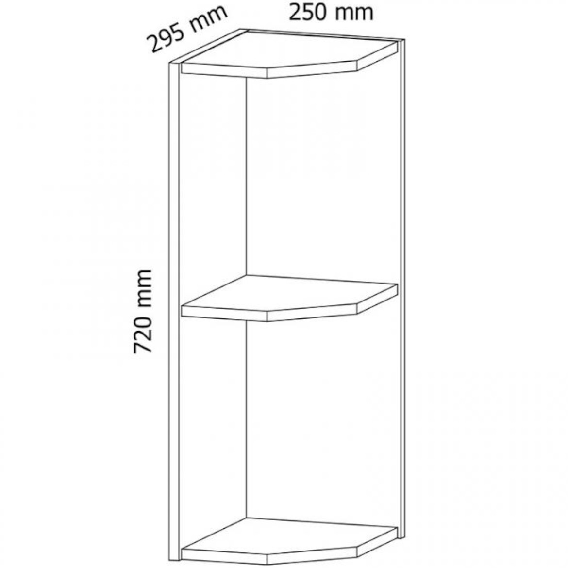 Kuhinjski element Gardena G25PZ siva