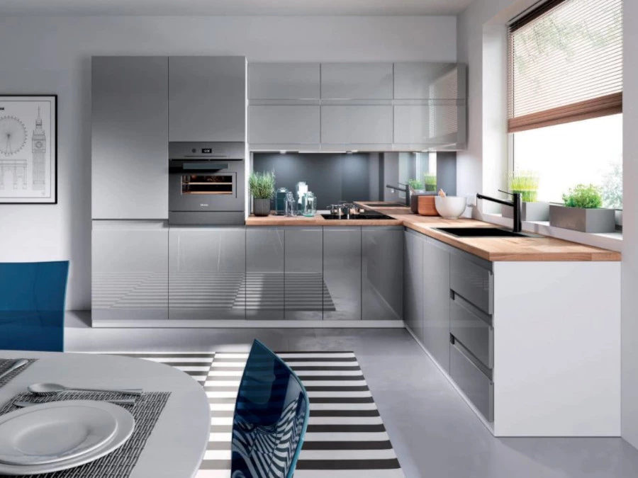 Gardena G60 P kuhinjski element 1 vrata 60x29,8x72 cm siva/bela