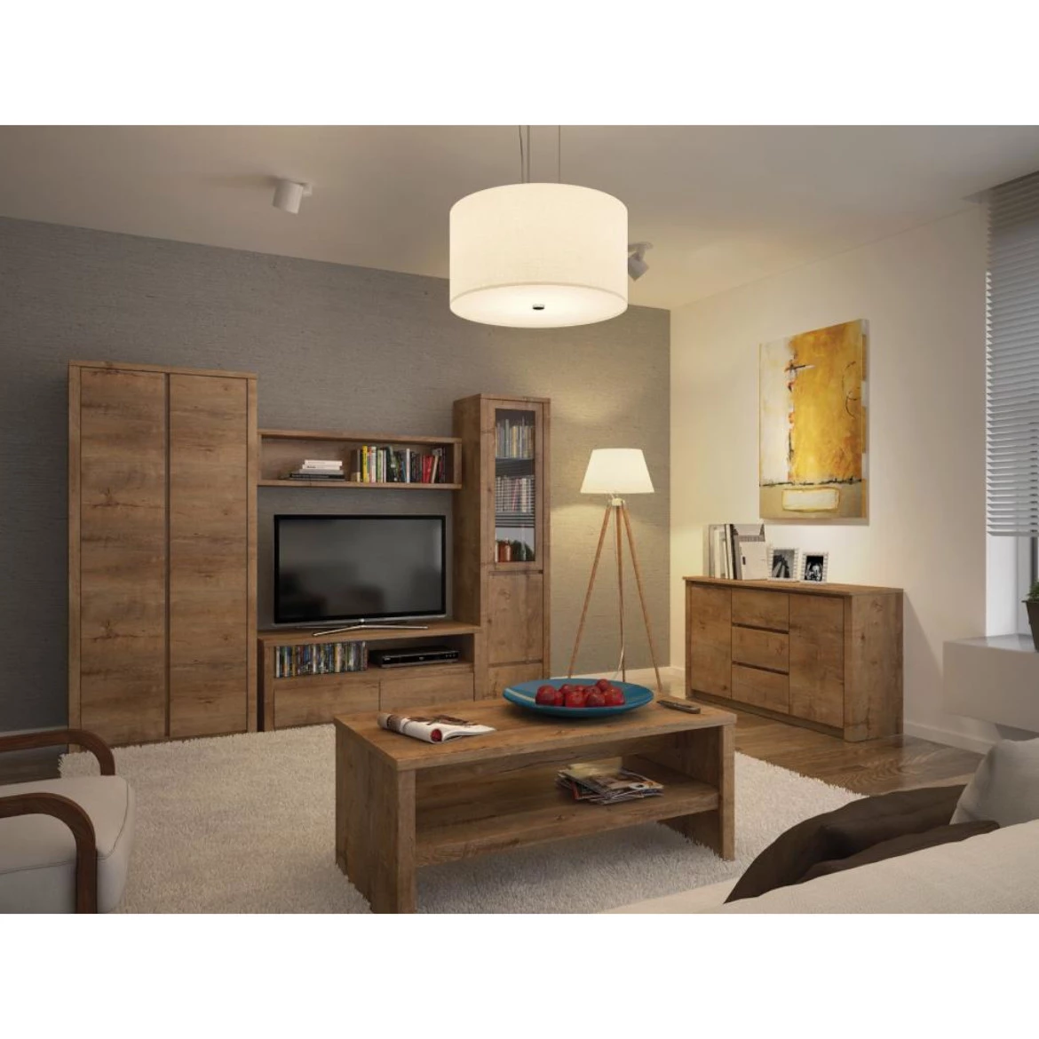 Ormar Montana 1 vrata 50x43x197 tamni hrast (lefkas)