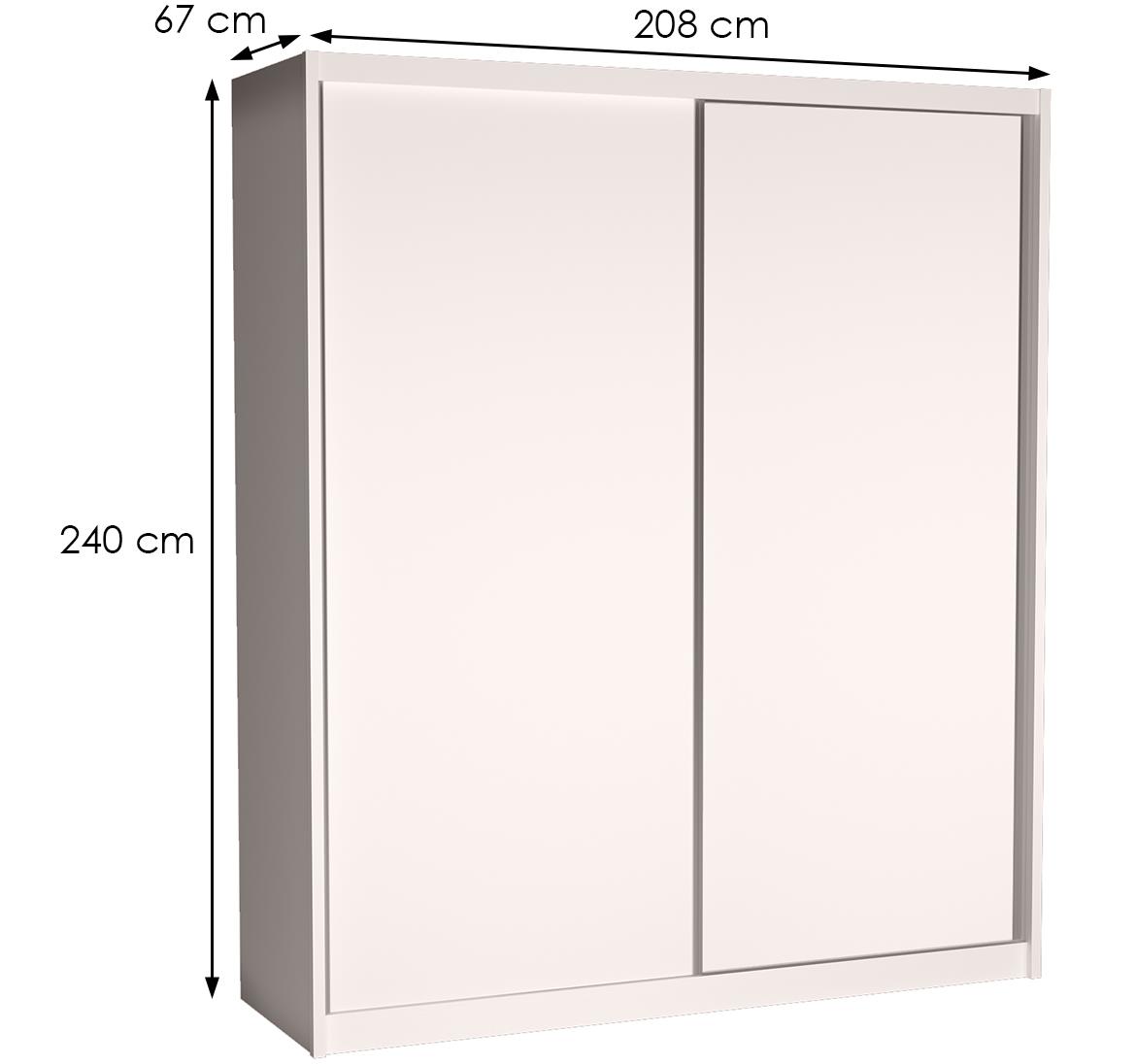 Ormar Maciej 208x67x240 beli